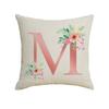 New Small Fresh Letter Series Pillow Cover Office Sofa Living Room Decoration Linen Cushion Cover