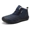 Lace-up men's winter shoes large size 48 cold-proof plus velvet couple shoes warm shoes outdoor waterproof cotton snow boot H976