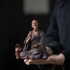 Chinese Zen Buddhism Purple Sand Historical Figures Tea Room Tea Table Tea Play Museum Ancient Frame Decoration