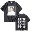 Rosalía LUX Tshirts New Album Harajuku Graprhic Oversized Men Women Short Sleeve Tops Fashion Male Cozy Pop music Streetwear