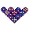 10Pcs Polyhedral Dices Set 6 Sided D6 16mm for DND Props Games Party Accessaries Mixed Color Dices
