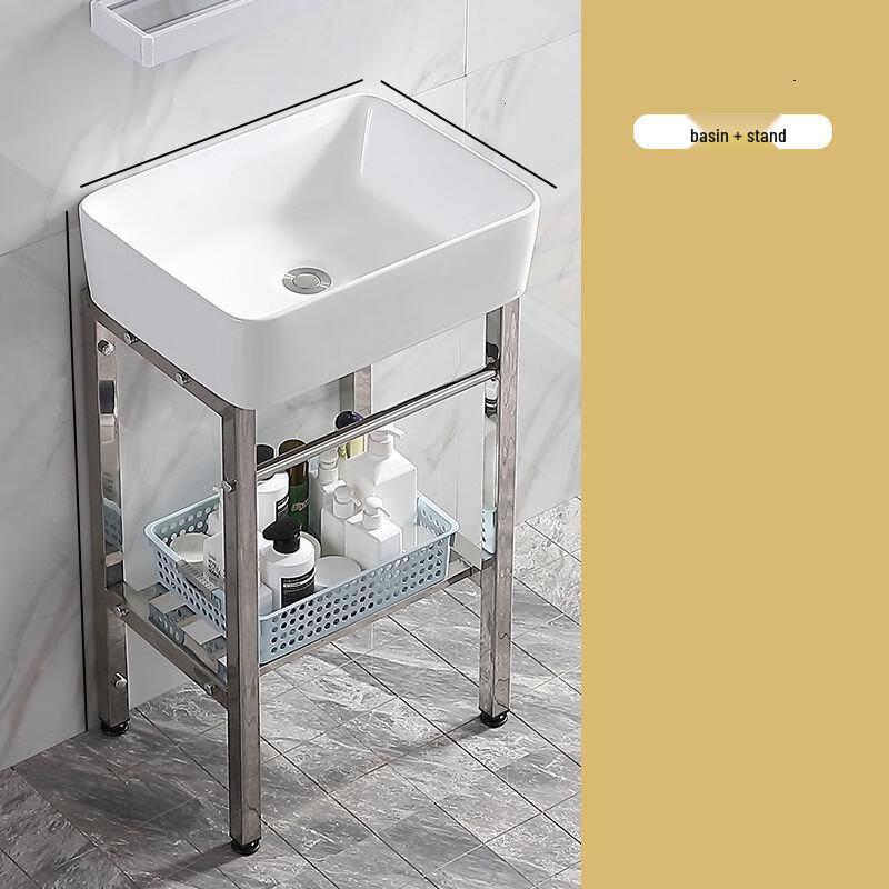 XONYSHI Ceramic Pedestal Wash Basin Set