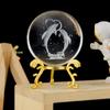 3D хрустальный шар с подставкой, планета, лазерная гравировка, глобус Солнечной системы, астрономический подарок, подарок на день рождения, стеклянная сфера, украшение для дома