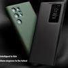 QIALINO Настоящая кожаная Smart-чехол для Samsung Galaxy S24 Ultra Легкая крышка для телефона с функцией Smart View для S24 Ultra