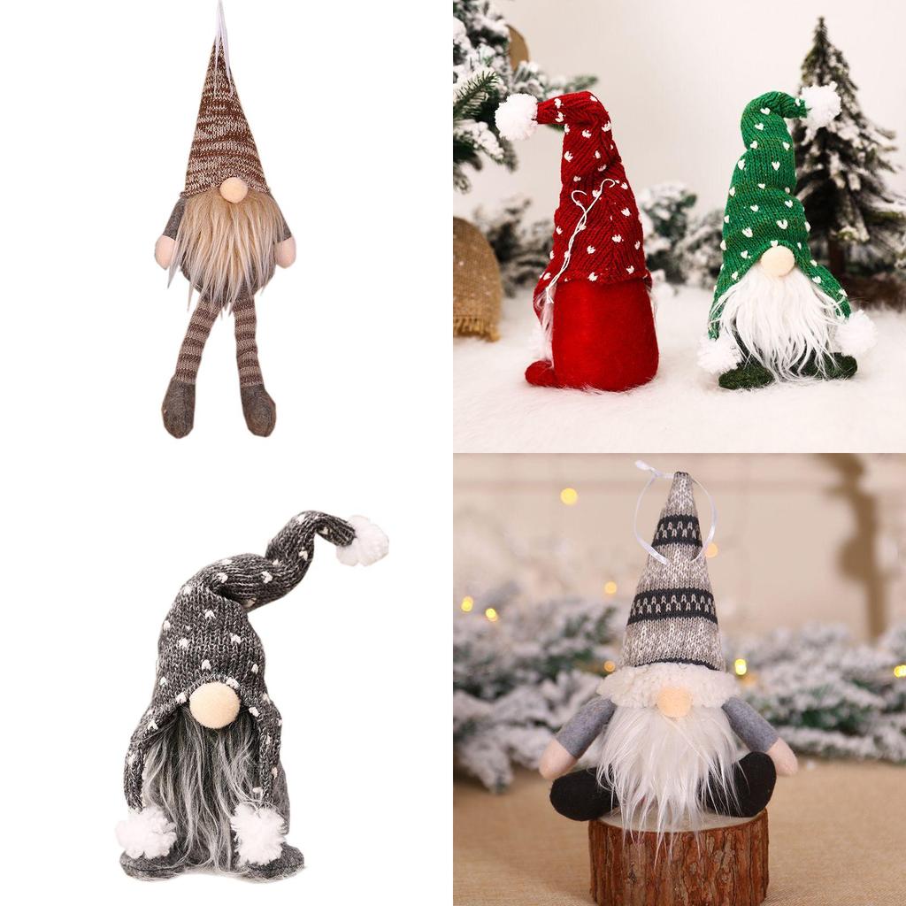 Праздничный Рождественский Гном Плюшевая Кукла Санта для Радостных Праздничных Украшений