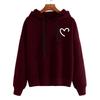 2025 Autumn and Winter European and American Clothing Fleece Hooded Women's Sweater
