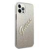 Guess Guhcp12Mpcuglsgo iPhone 12/12 Pro 6,1 Złoty/Gold Twarde Etui Brokat Gradient Skrypt