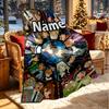 Custom Name Personalized Anime Print Blanket, Home Decor, Bedroom, Sofa, Camping, Couch, Gifts for Birthday Christmas