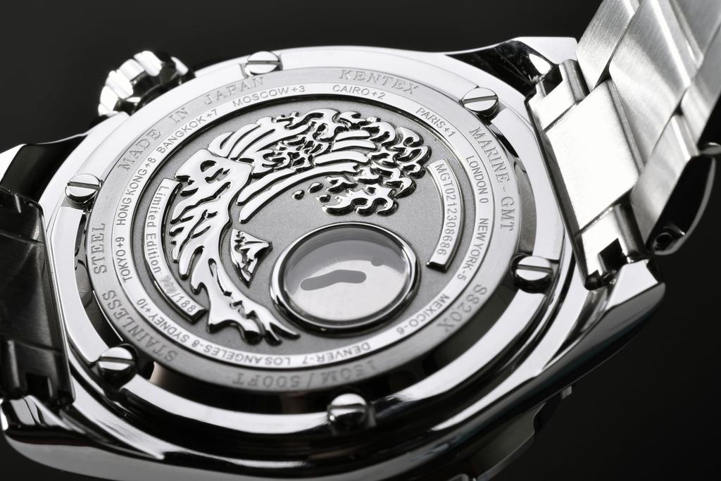 Часы IWAWP MARINE GMT Механические Автоматический Подзавод Лимитированная серия 188 штук Серебристые [Kentex] S820X-01 Мужские