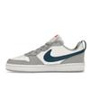 Nike Court Borough Low 2 GS White Light Smoke Grey Marina Kids Sneakers Habanero-Red BQ5448-117