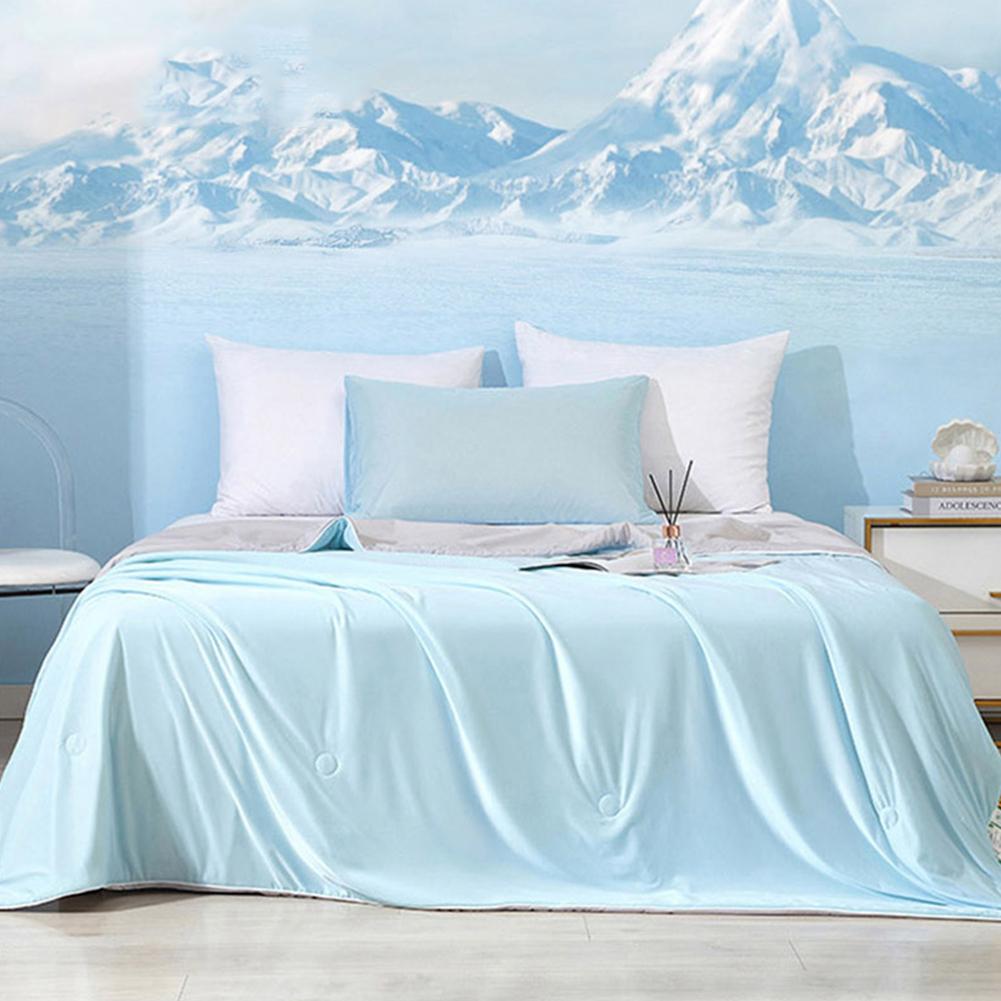 Охлаждающее одеяло однотонное кондиционерное одеяло дышащее двустороннее диванное прохладное одеяло высокое качество летнее ледяное одеяло