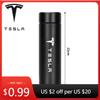 Автомобильная наклейка Tesla Авто 500 мл Термос из нержавеющей стали Термокружка Дисплей температуры Термосы Для Tesla Model Y 3 S X