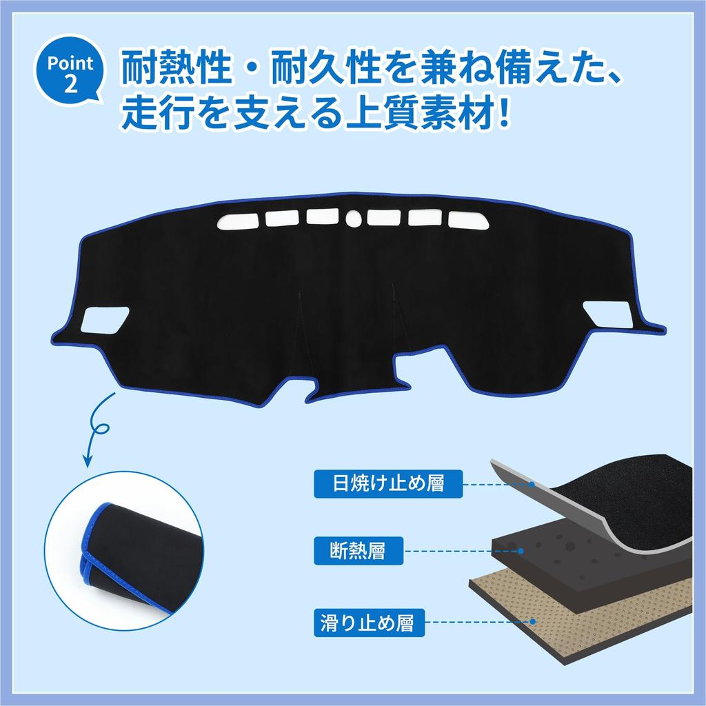 Коврик на панель приборов FUELHOOD для Toyota Raize A200A и Daihatsu Rocky Эта панель обеспечивает защиту от солнца и обеспечивает четкость Изготовлен из замши а