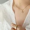 CARLIDANA Цирконовый Камень Модные Ювелирные Изделия из Нержавеющей Стали Ожерелья 26 Букв Персонализированный Подвеска Алфавитная Цепочка Ожерелья Женские