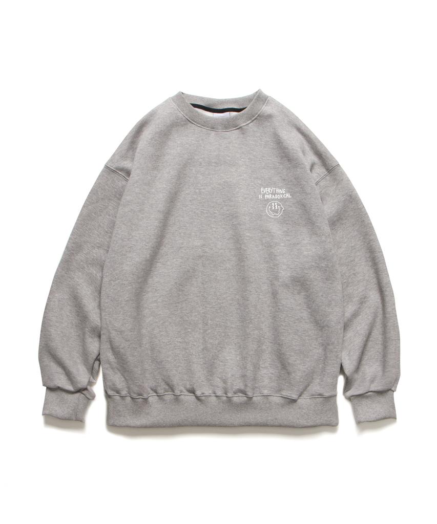 ABNORMALTHING Smile Crewneck Light Grey