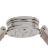 Bvlgari Часы Bzero1 BZ23S с бриллиантовой рамкой, синий перламутровый циферблат, нержавеющая сталь/бриллиант/кожа, кварцевый аналоговый дисплей, женские, б/у