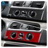 Soft Carbon Fiber Sticker Car Central Control AC Knob Frame For Skoda Fabia 2 MK2 5J 2007 2008 2009 2010 2011 2012 2013 2014