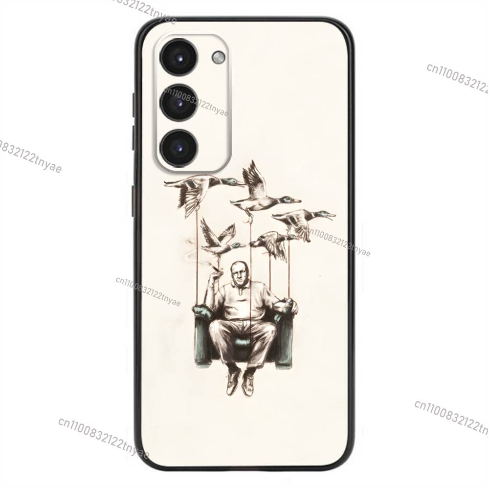 Чехол для телефона S-Sopranos TV Tony Soprano для Samsung Galaxy A20,21s,22,31,32,52,53,72,73,80,91, Мягкий Жидкий Силикон, Черный