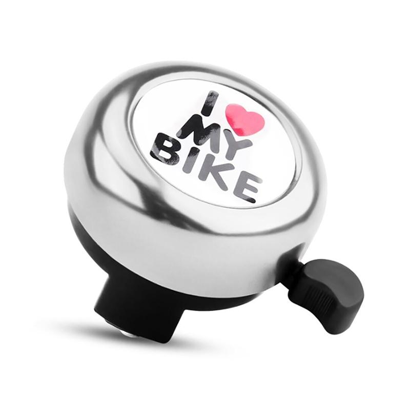 Heart "I LOVE MY BIKE" Bike Bell for Kids, 54mm Classic Bell Fun Gift for Children's Bicycles Cycle Bell