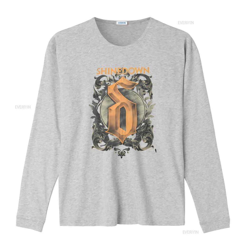 Shinedown UK Fall Tour 2013 Cotton Black T Shirt All Sizes Available Unique Design vintage Washed homme Stylish fashion Casual