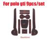 Для Golf 7/7.5 Polo GTI 2011-2017 Пылезащитные коврики Подставка для воды Противоскользящие коврики Уплотнитель слота двери Коврик для слота хранения Автоаксессуары