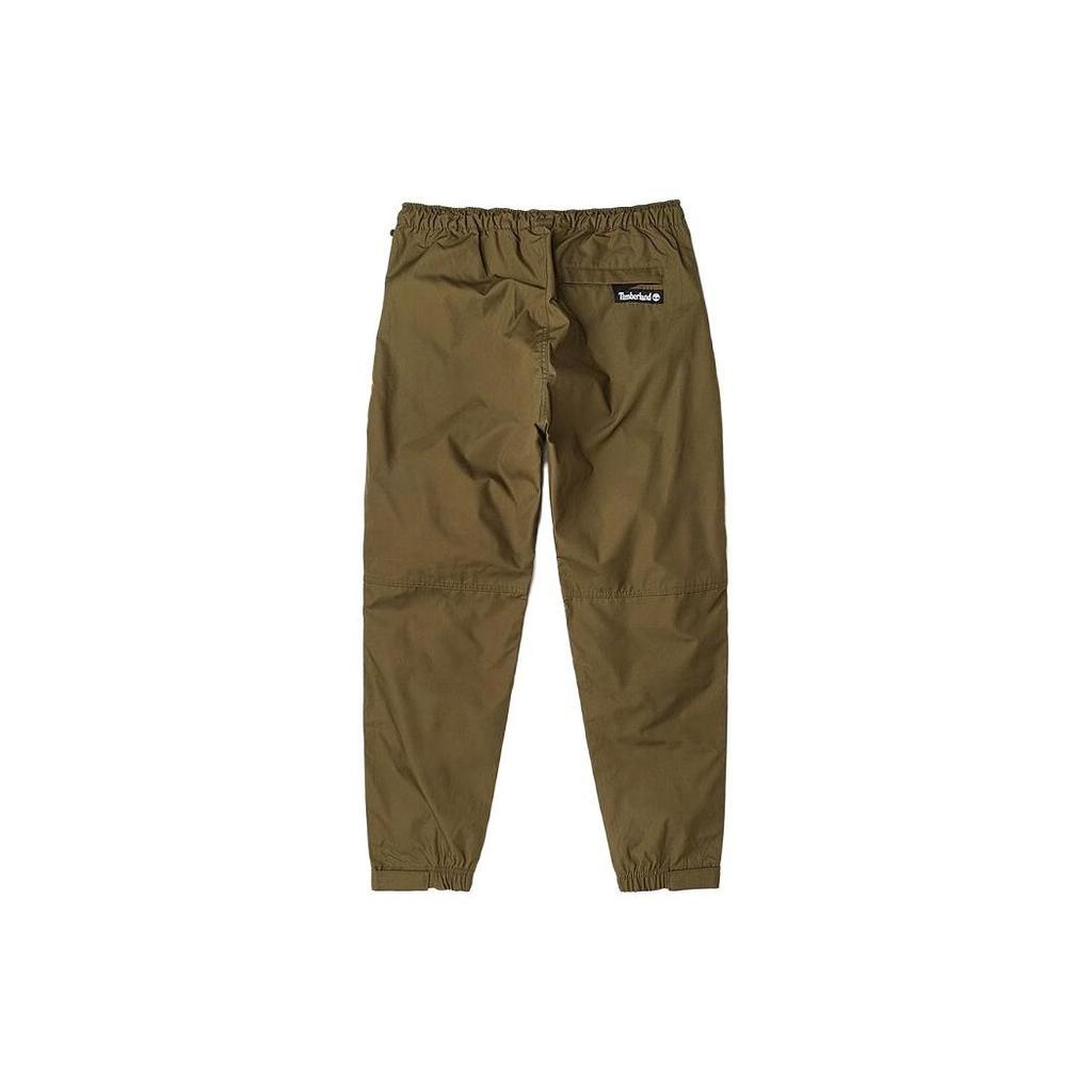 Timberland Color Block Outdoor Water-Resistant Cuffed Casual Pants Men Bottoms Dark-Olive-Green A6JQ1-302
