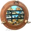 Handmade Aluminum Copper Antique Wall Mirror Porthole Nautical Ship Wall