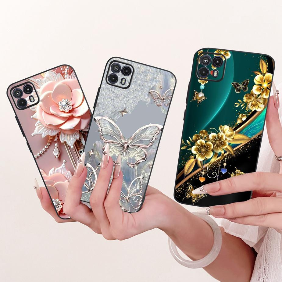 For Motorola Moto G50 5G Case XT2149-1 Luxury Bow Flowers Painted Cover Soft TPU Phone Case For Moto G50 MotoG50 5G Fundas Coque