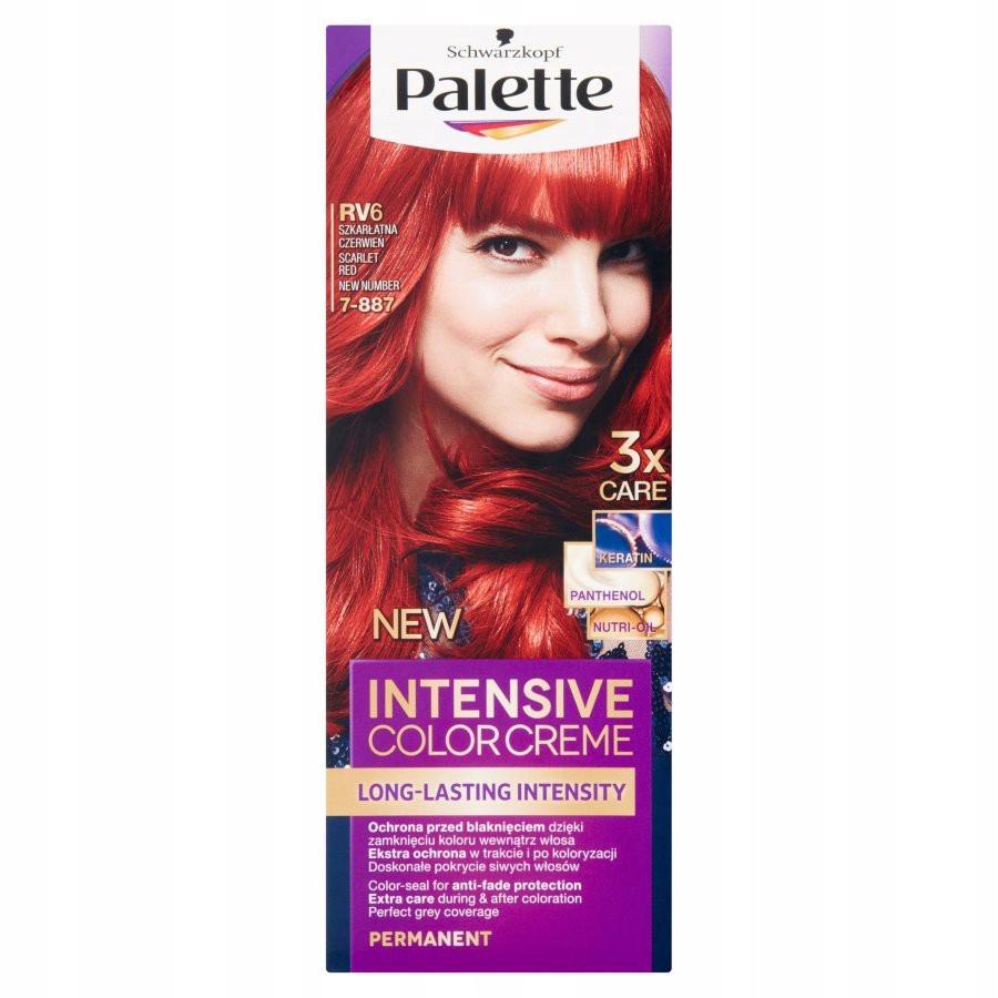 Palette Intensive Color Creme Permanent Hair Dye, No. 7-887 Scarlet
