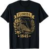 Florida 1845 Vintage Alligator Throwback Florida Lover T-Shirt