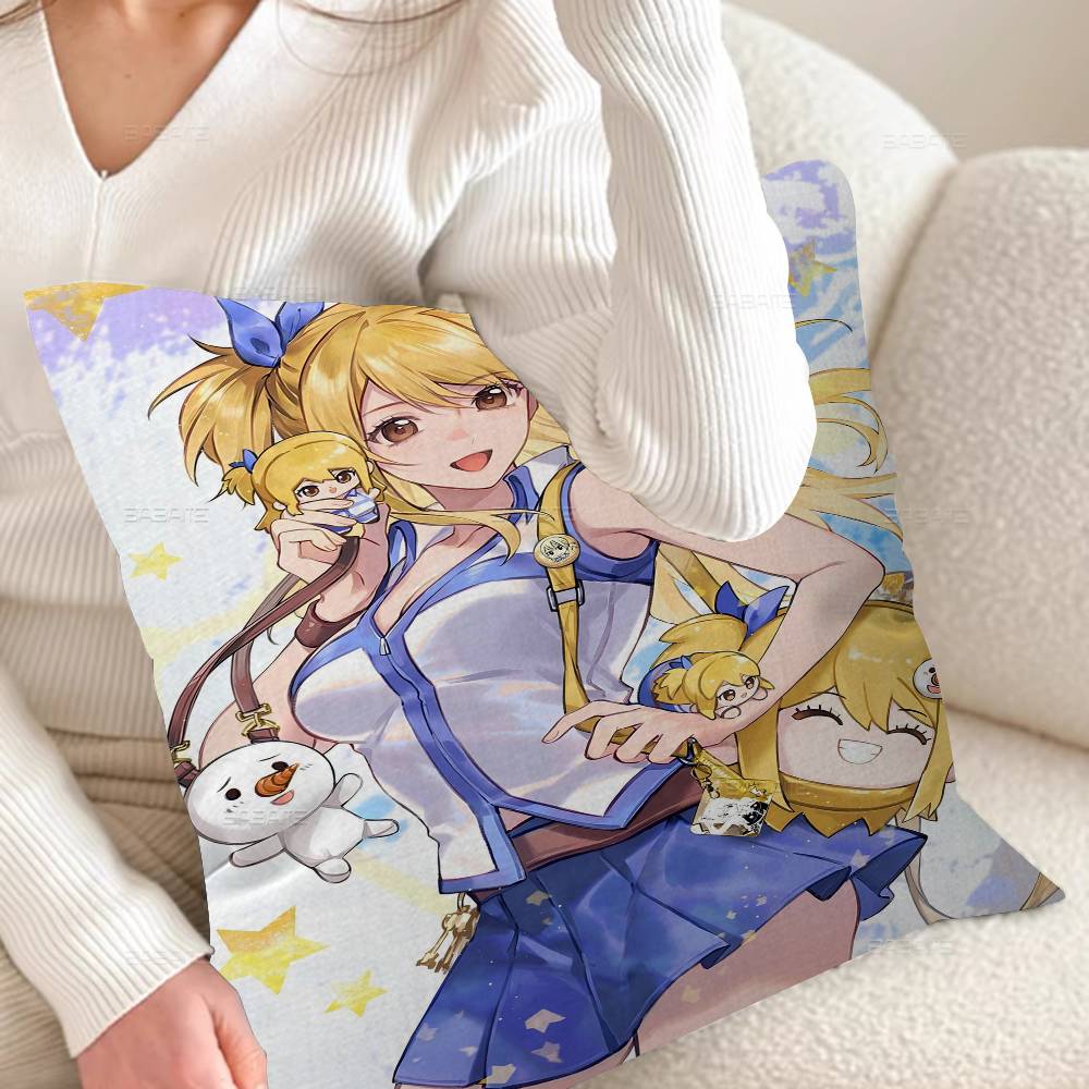 Fairy Tail Whitepaper Cushion Cover Decorative Pillow Sofa Home Decor Case Pillow Cases