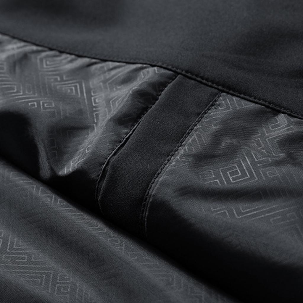 Men's Casual Solid-color Stand-up Collar Fitted Jacket, Windbreaker, Men's Zipper Baseball Shirt, Light Jacket