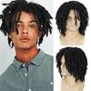 Synthetic Short Dreadlock Wig for Men Rasta Faux Locs Wigs Afro Bob Black Twist Fake Hair Wig Male Natural Braid Wigs 14 Inches