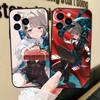 Чехол для телефона Lynette Anime Game Genshin Impact для IPhone 17 Air 16 15 14 13 Pro Max 11 12 Черный силиконовый чехол