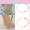 Zirconia Women Ankle Simple Fashion Jewelry Versatile Accessory Girl Chain Gifts