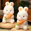 Плюшевая игрушка-кролик из мультфильма с мягким коротким ворсом для детского подарка на день рождения