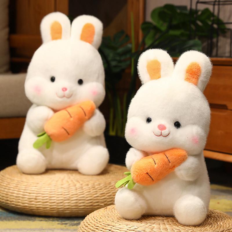 Плюшевая игрушка-кролик из мультфильма с мягким коротким ворсом для детского подарка на день рождения