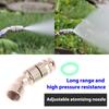1 Pcs Brass Atomization Nozzle Adjustable Distance Spray Garden Sprayer Nozzle