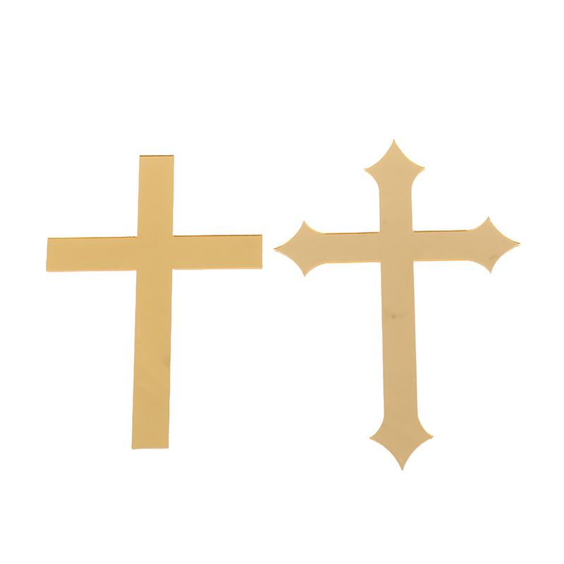 5 шт. акриловый золотой топпер с крестом, минималистичные вставки для торта первого причастия