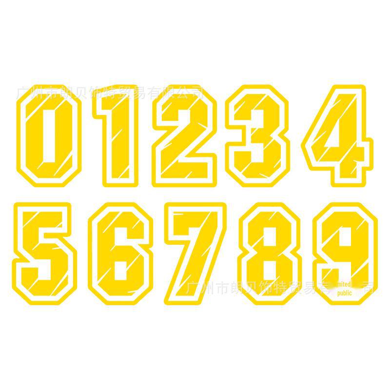 10 см цифровые гоночные автомобильные наклейки с номером 0-9 для модифицированных автомобилей