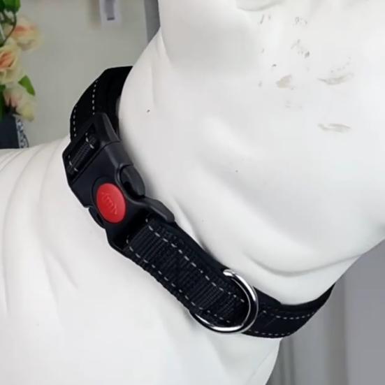 Прочная пряжка застежка 5 цветов ремешок для шеи питомца светоотражающий нейлоновый ошейник для собак для маленьких средних собак