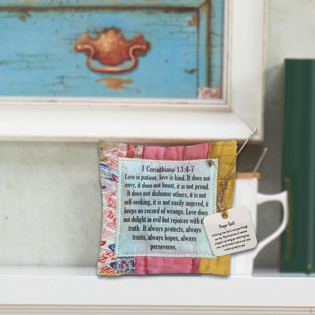 Cross Inside Prayer Quilt for Holiday Decor And Gift