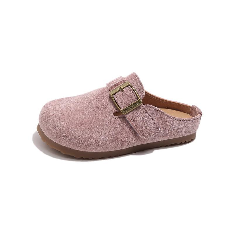 Kids Retro Birkenstock-Style Slip-On Closed-Toe Sandals TPR Sole Casual Flat Shoes Girls Boys