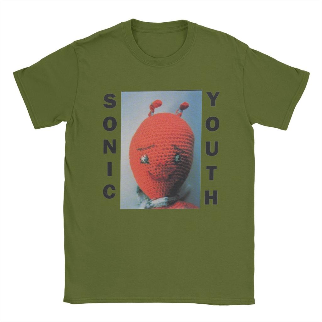 Мужские футболки Sonic Youth Хлопковые топы Новинка Футболка с коротким рукавом и круглым вырезом Вечеринка Футболка