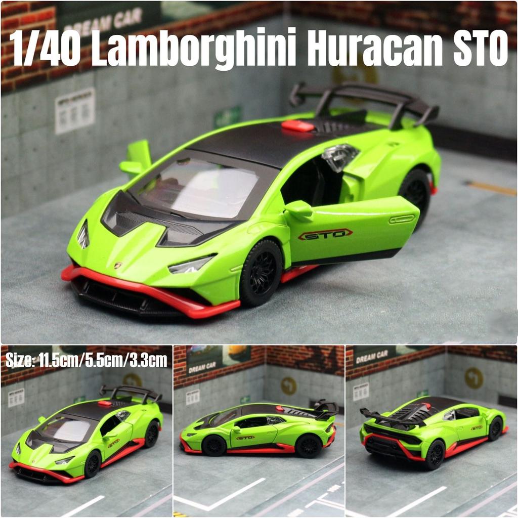 Модель подвески Lamborghini STO в масштабе 1/40 для Mitsubishi Porsche Ford Dodge Классический автомобиль Статическая модель автомобиля Сплав литье под давлением Модель автомобиля Коллекция Подарок