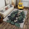 Samurai-Themed Skull & Swords suitable as a non-slip mat for the living room or bedroom sofa