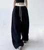 Wide Leg Sweatpants for Women Sport Pants Casual Sportswear Oversize Black Trousers Gym Female Korean Streetwear