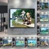 5D Diamond Painting Full Diamond Genshin Liyue Game Landscape Diamond Painting Handmade Diy Diamond Mosaic Painting Home Decoration