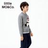 Little MO&Co. Детский свитер с вышивкой панды из смесовой шерсти