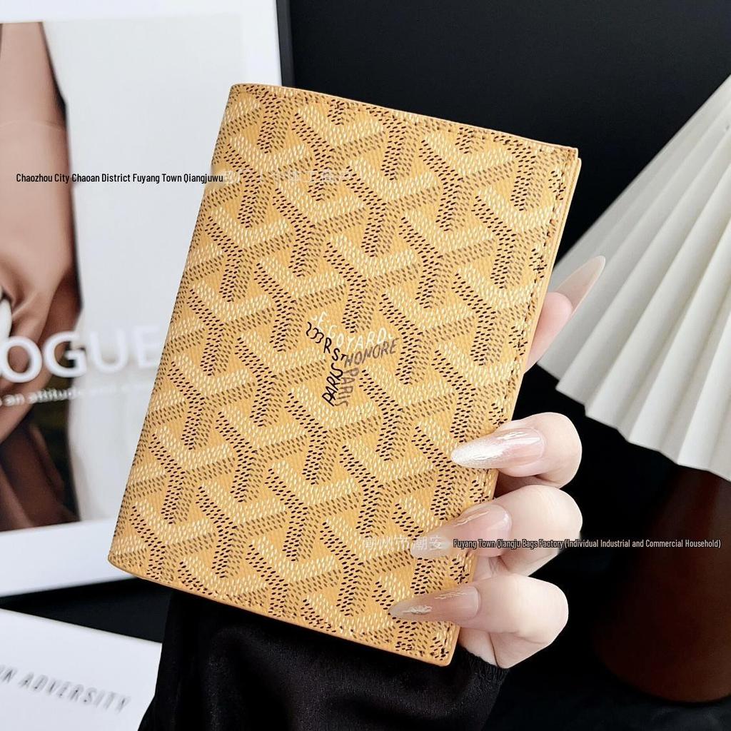 Goya Unisex Passport Holder & Travel Organizer - Protective Dogtooth Cover & Wallet